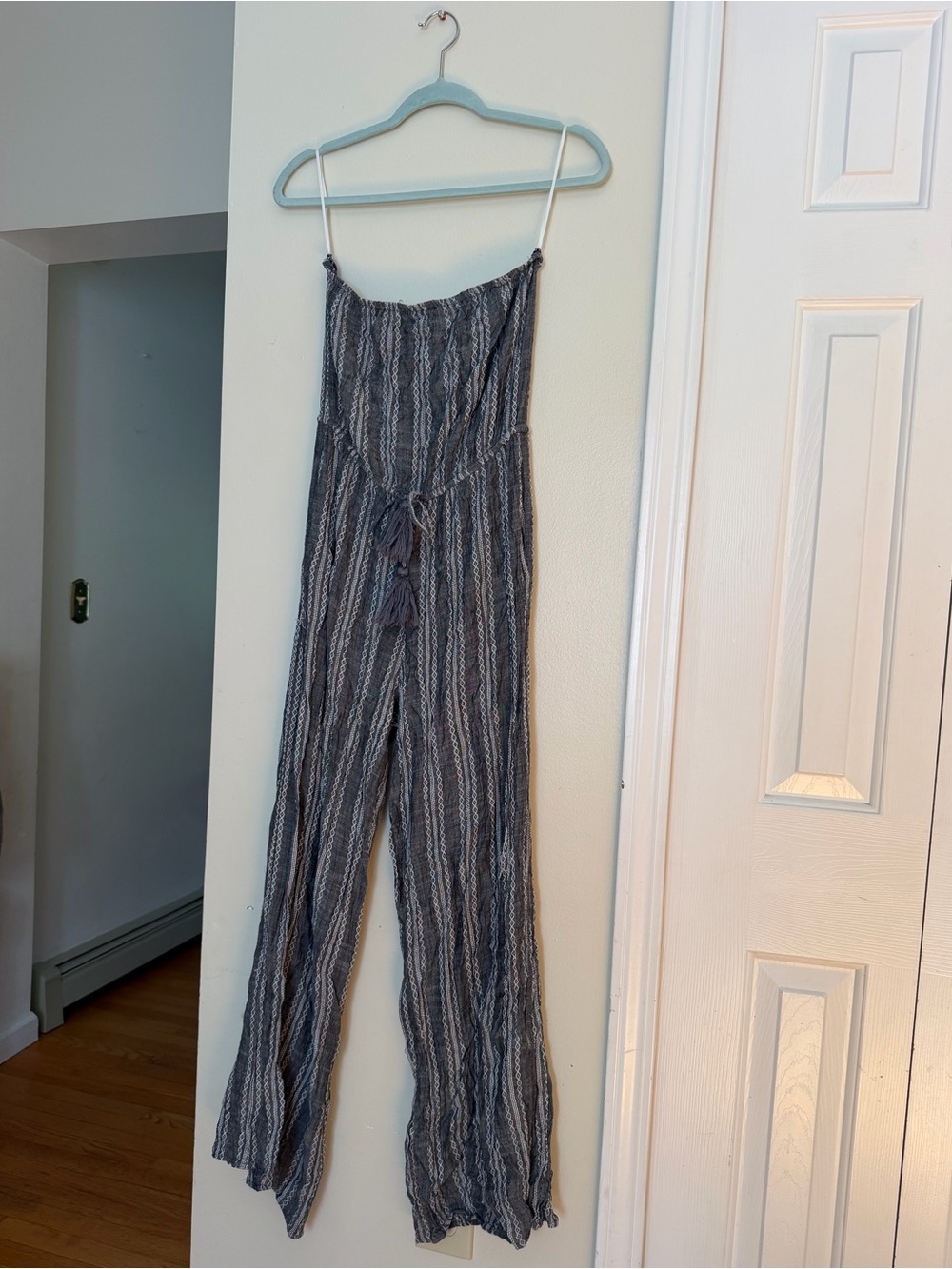 Strapless Wide-Leg Cover-Up